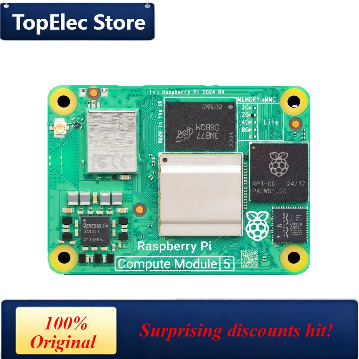 لوحة تطوير TopElec Raspberry P - مراجعة Raspberry Pi 5 8Gb Board وسعره